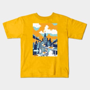 Caspian_car metropolis Kids T-Shirt